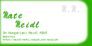 mate meidl business card